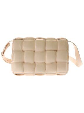 Bottega Veneta Padded Cassette Shoulder Bag Light Pink Leather Gold